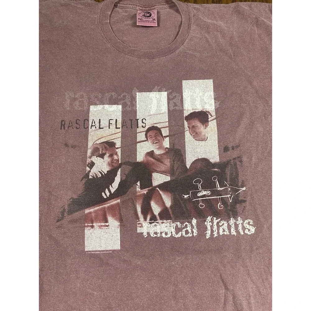 RASCAL FLATTS Band Tee XL 2000 Concert Tour T Shirt Country Music
